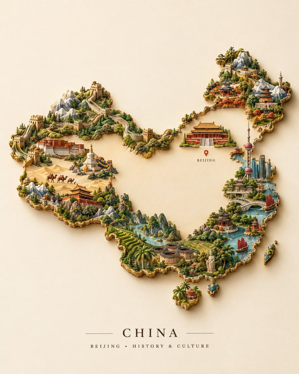 3D Miniature Country from Iconic Landmarks GPT Image 2.5 preview