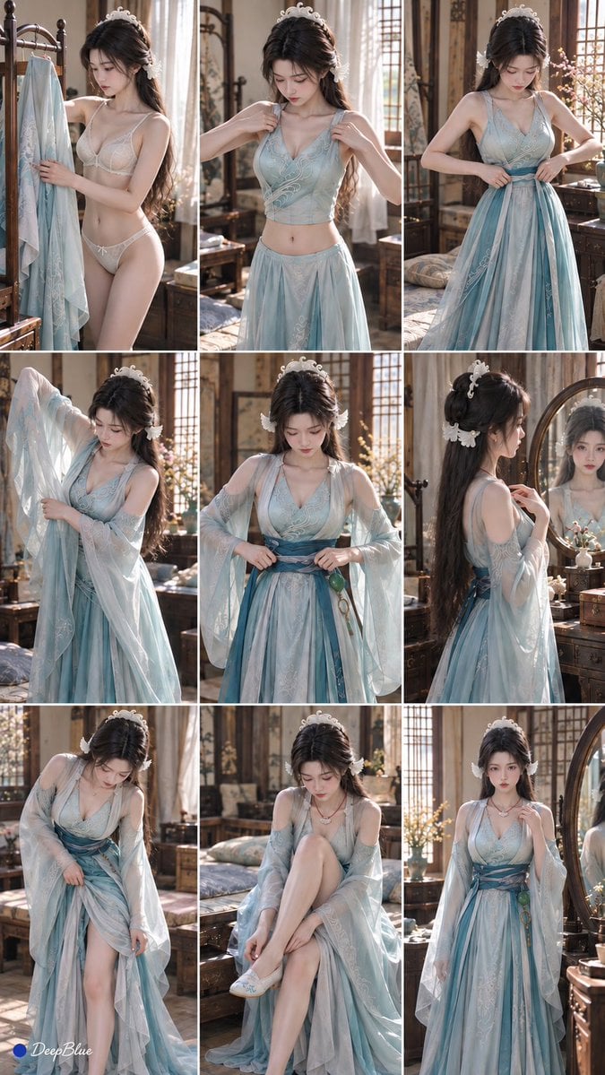 Ancient Chinese Fashion Photography Grid GPT Image 2.5 preview