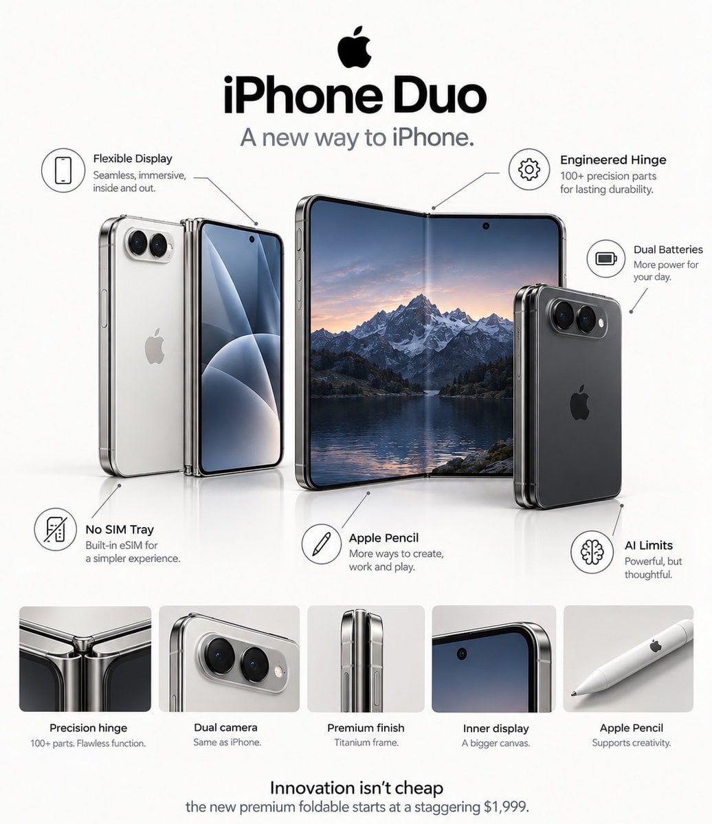 Apple Foldable Phone Concept Infographic GPT Image 2.5 preview