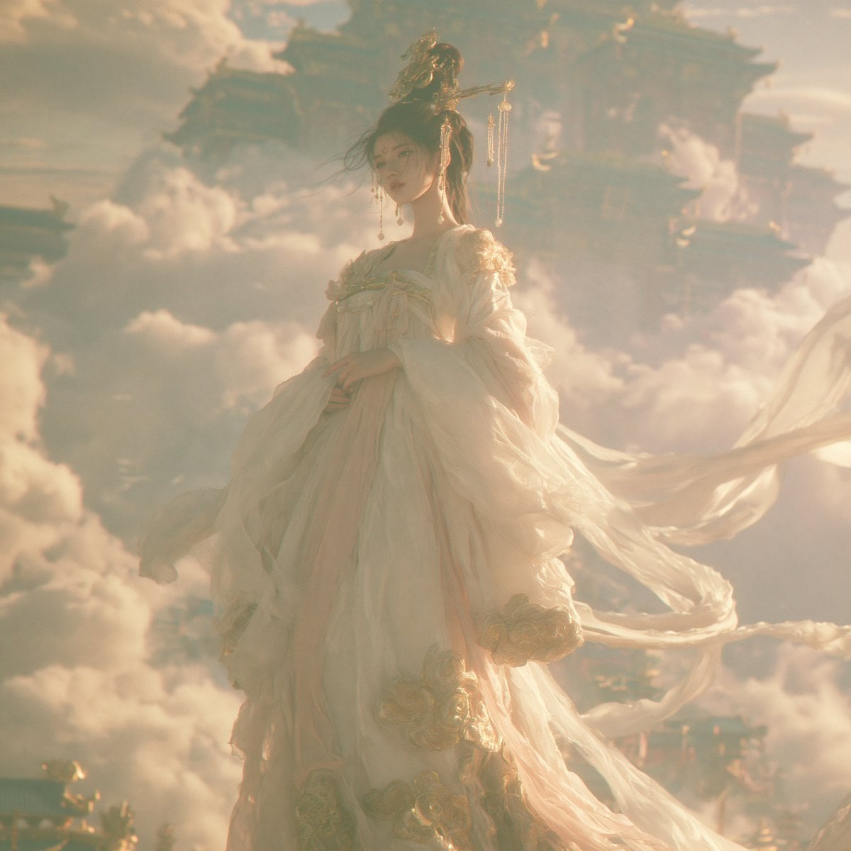 Celestial Maiden in Sunlit Three-Quarter View GPT Image 2.5 preview