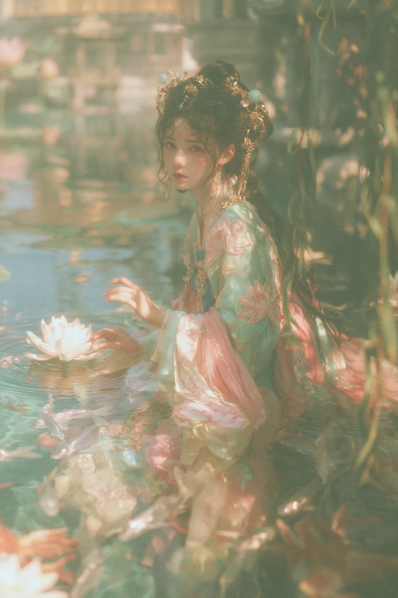 Celestial Maiden Seated by Jade Pool GPT Image 2.5 preview
