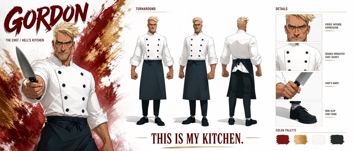Cinematic Character Bible For Gordon GPT Image 2.5 preview
