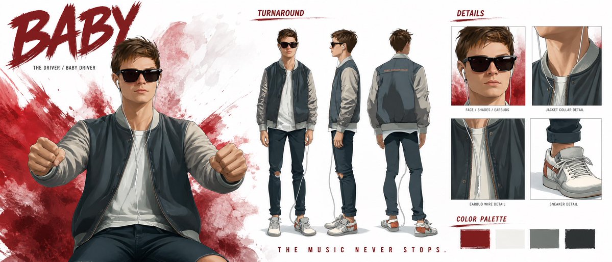 Cinematic Character Bible Sheet For Baby GPT Image 2.5 preview