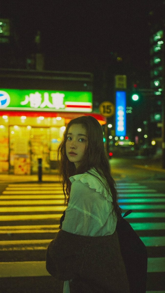 Cinematic Night Street Portrait on Wet Crosswalk GPT Image 2.5 preview