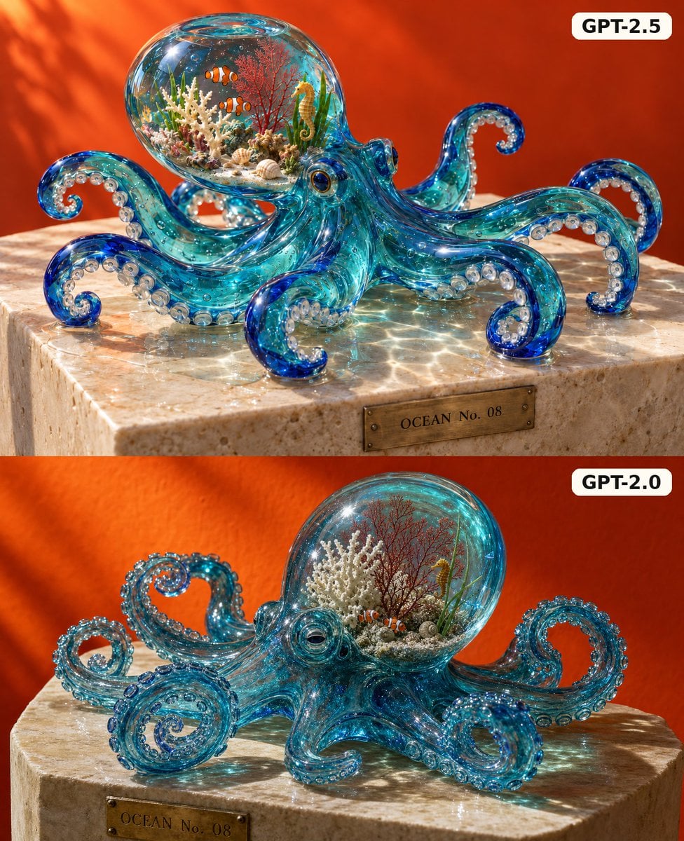 Close-Up of Reef with Octopus GPT Image 2.5 preview