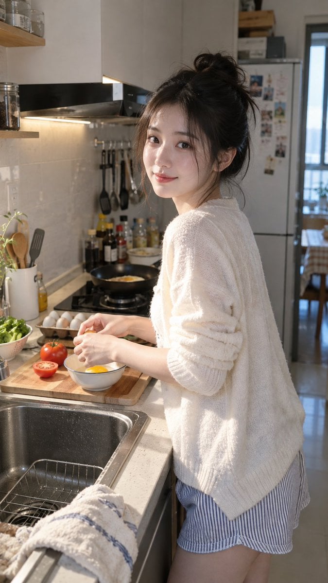 Compact Modern Apartment Kitchen Counter Scene GPT Image 2.5 preview