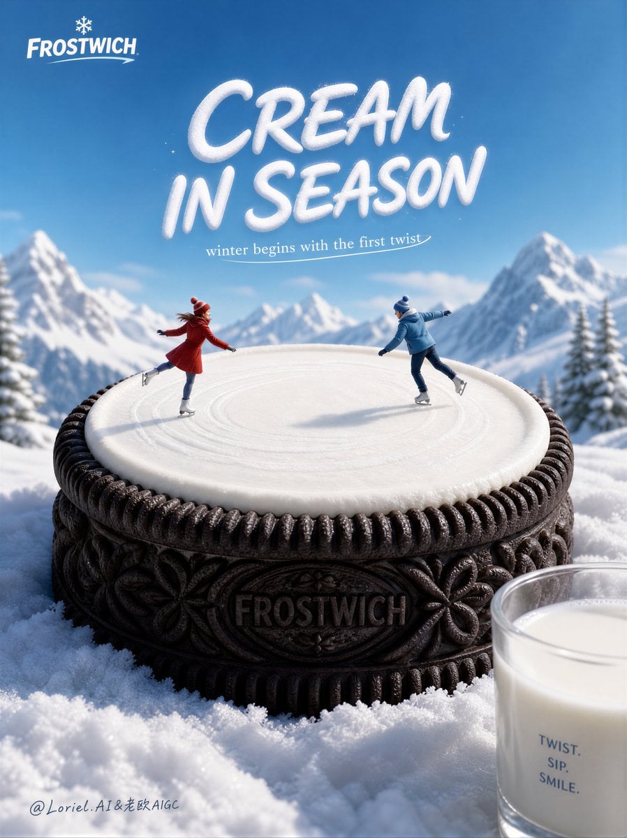 Cookie Cream as Miniature Skating Surface GPT Image 2.5 preview