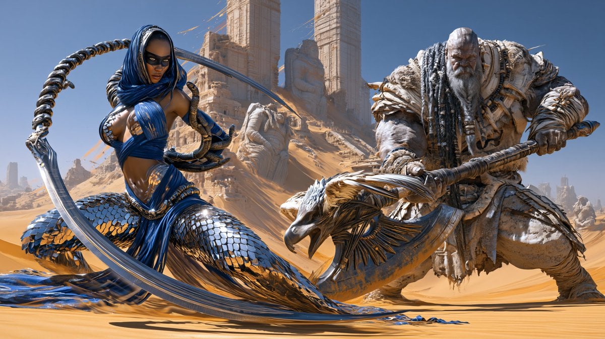 Desert Assassin Character Reference Sheet GPT Image 2.5 preview