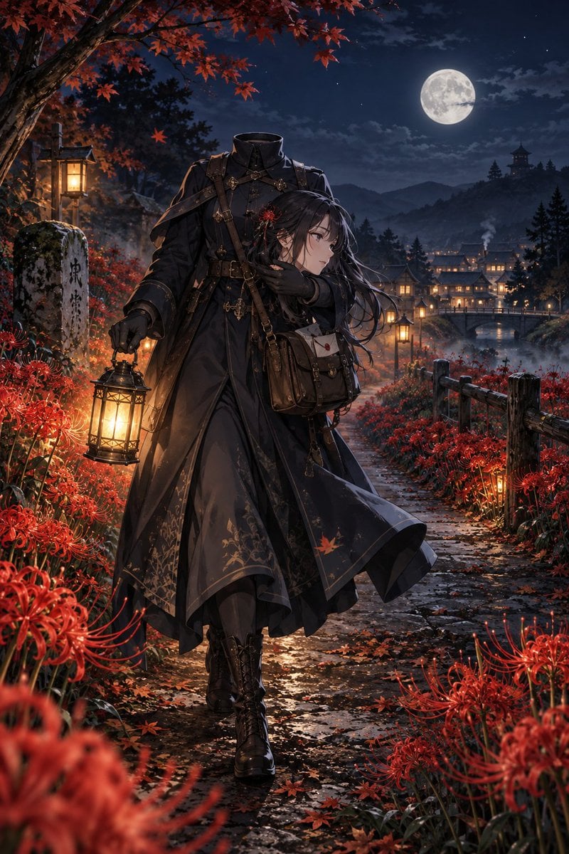 Dullahan Mail Carrier on Autumn Night GPT Image 2.5 preview