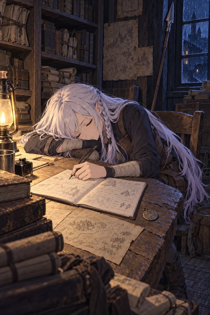 Fantasy Spearman Sleeping at Desk GPT Image 2.5 preview