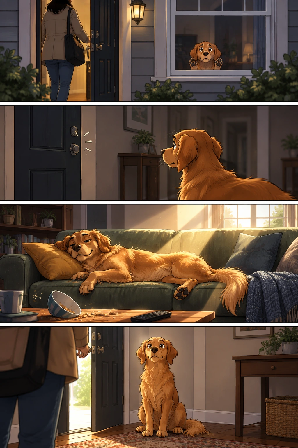 Four-Panel Comic of a Pet Home Alone GPT Image 2.5 preview