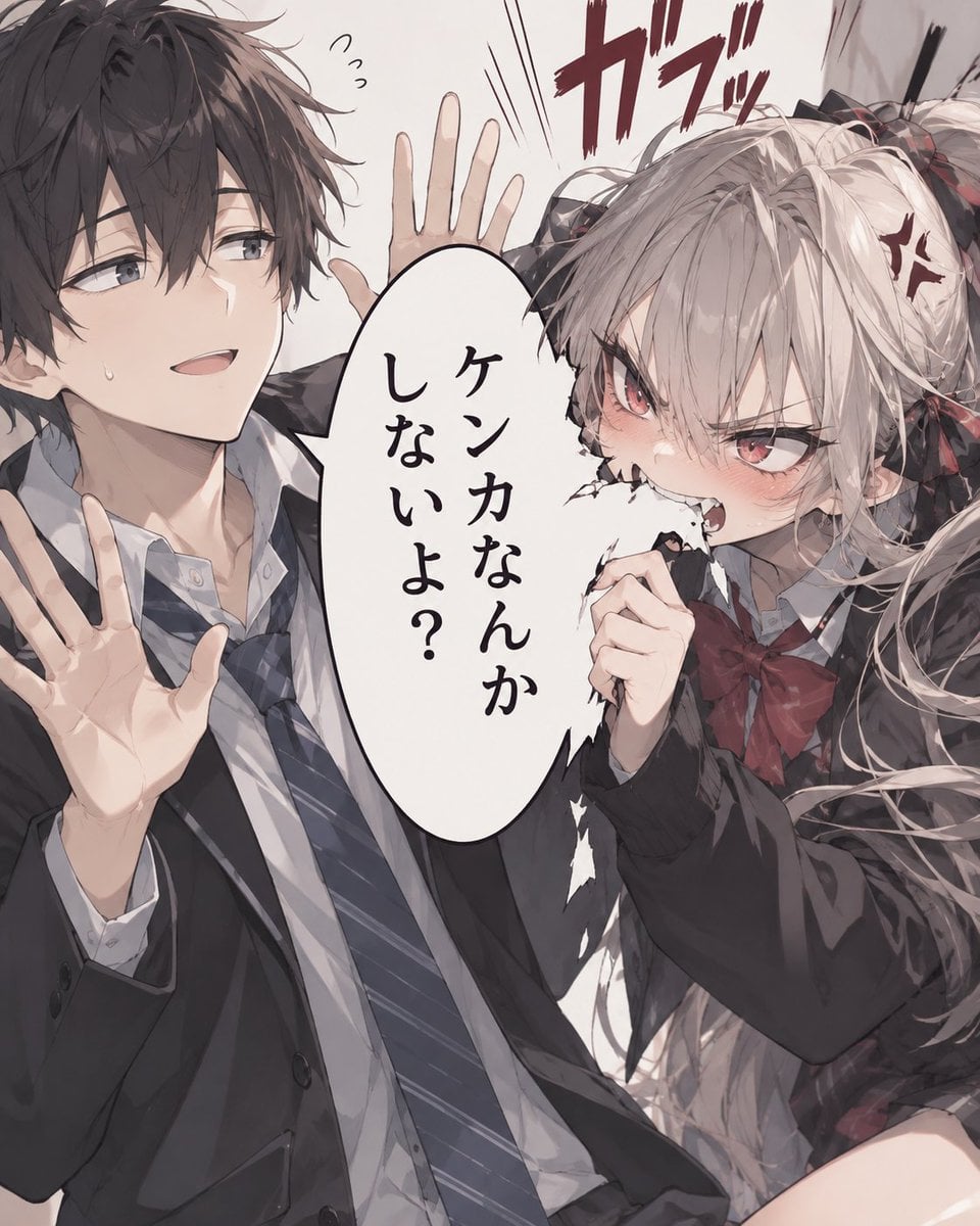 Manga Panel Girl Bites Speech Bubble GPT Image 2.5 preview