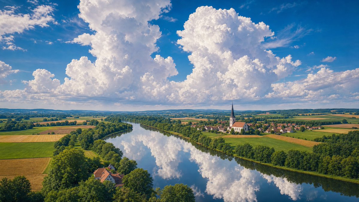 Painterly Landscape with Dramatic Cumulus Clouds GPT Image 2.5 preview