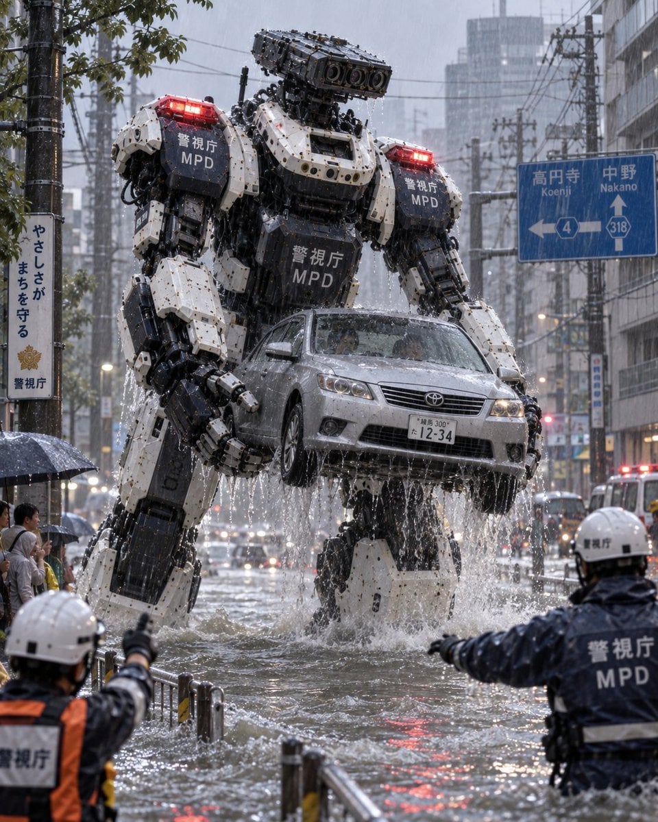 Police Heavy Machinery Unit Robot Team GPT Image 2.5 preview