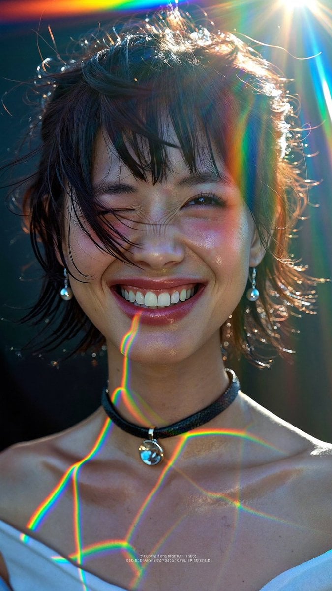 Smiling Sun-Kissed Portrait with Sweat Sheen GPT Image 2.5 preview
