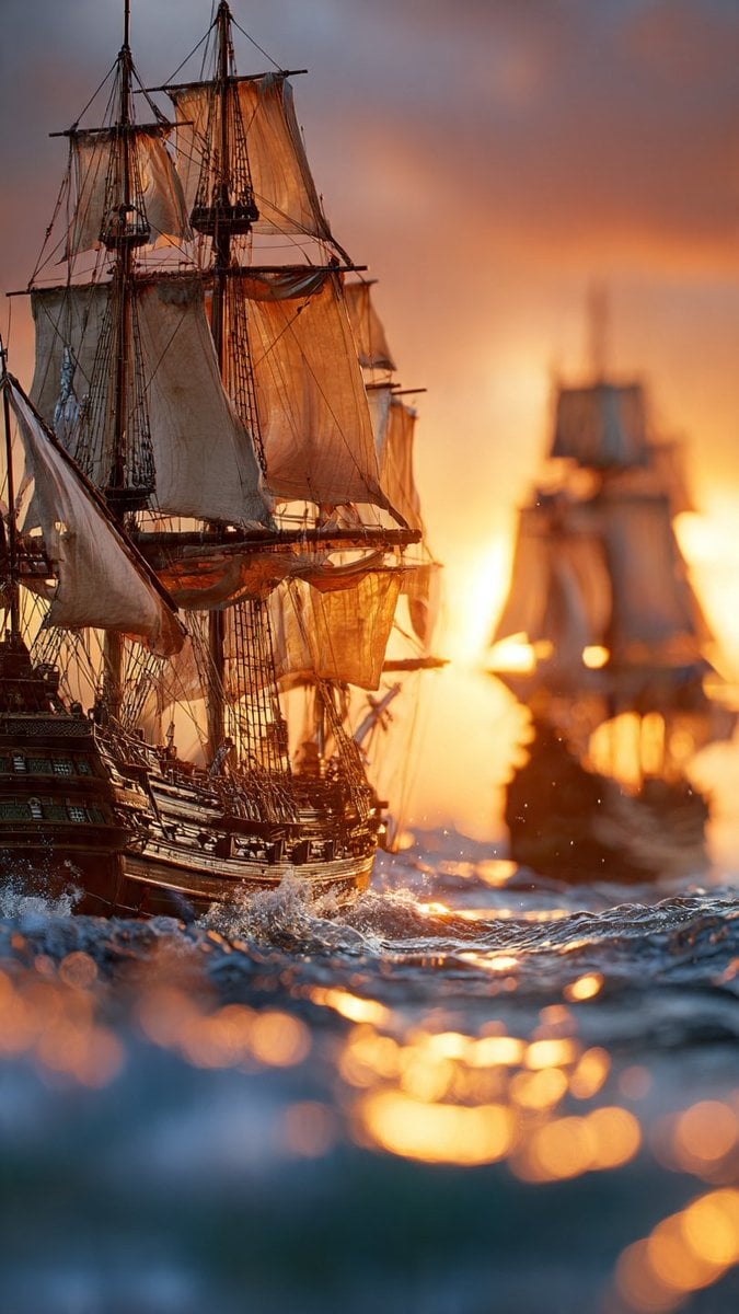 Vintage Sailing Ship At Golden Sunset GPT Image 2.5 preview