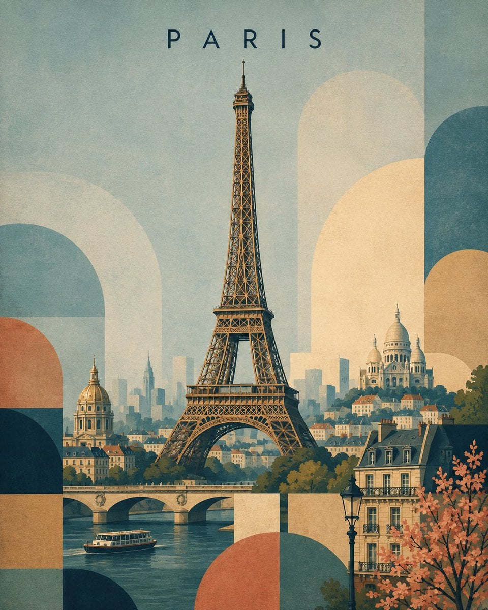 Vintage Travel Poster of Iconic Structure GPT Image 2.5 preview