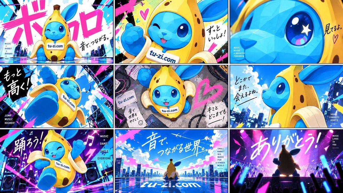 Vocaloid MV Style 3x3 Grid GPT Image 2.5 preview