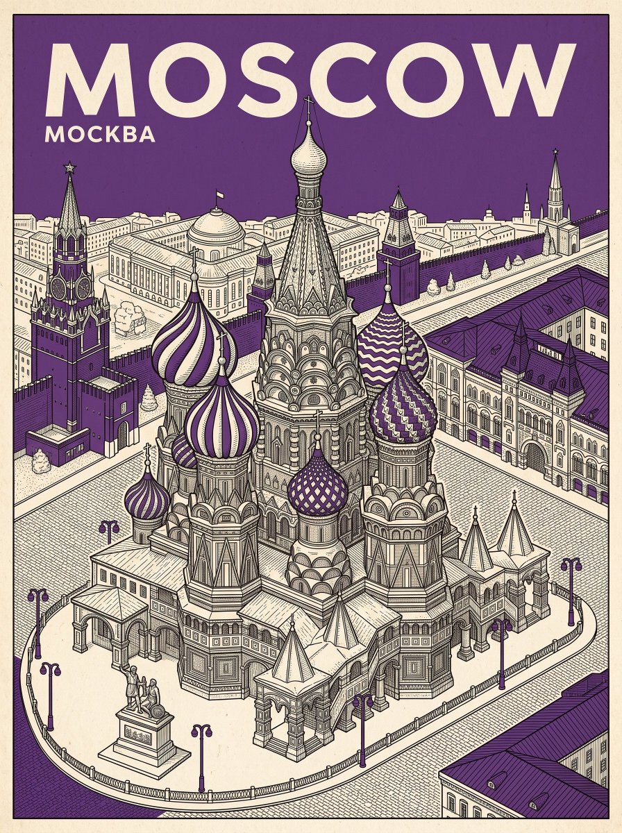 15th Century Travel Poster of Moscow GPT Image 2 preview