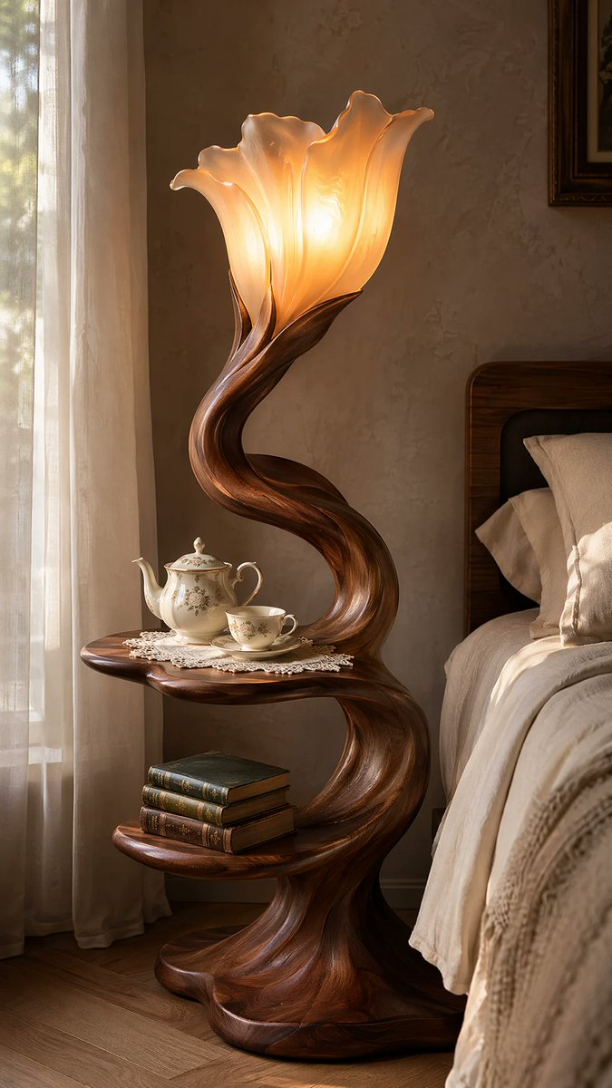 Art Nouveau Nightstand Lamp Fusion Interior GPT Image 2 preview