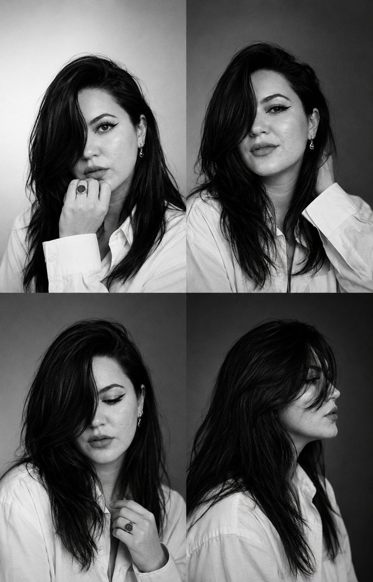 Black and White Fashion Contact Sheet GPT Image 2 preview