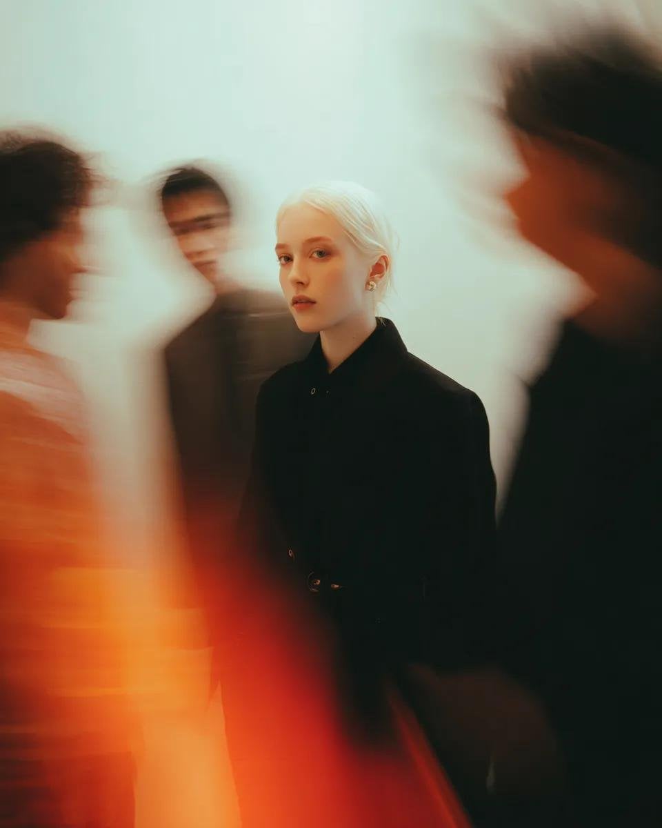 Cinematic Portrait in Crowded Scene GPT Image 2 preview