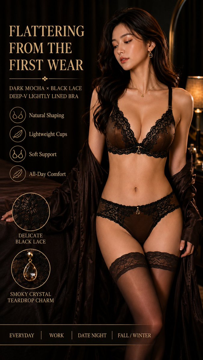 🔥 Dark Mocha Makes Lingerie E-Commerce Visuals Feel GPT Image 2 preview