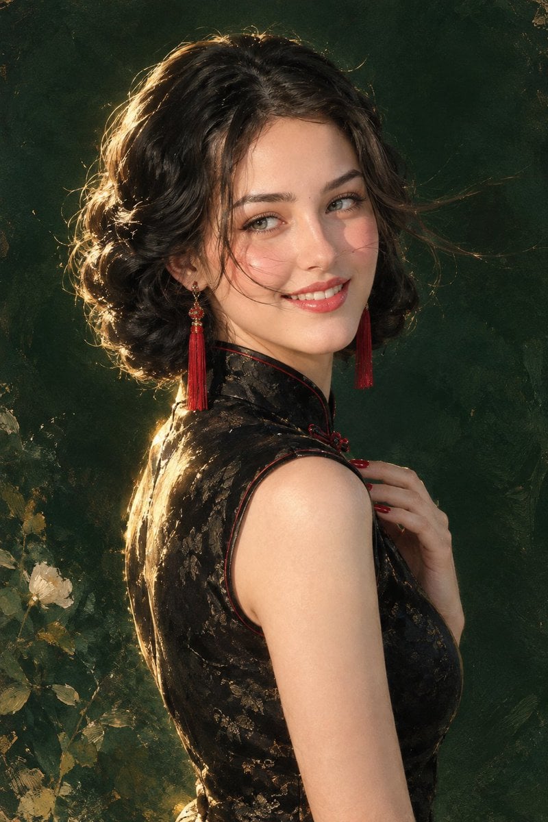 Elegant Woman in Black Velvet Hat GPT Image 2 preview