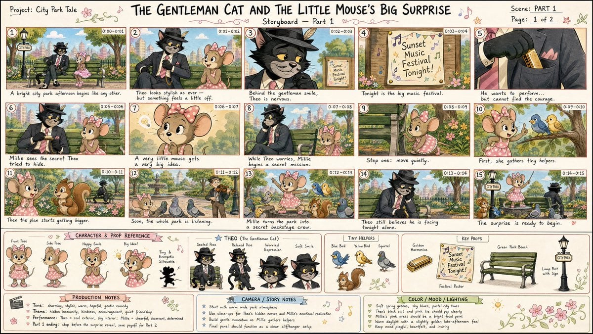 First Storyboard Image Using Gpt Image 2 On GPT Image 2 preview
