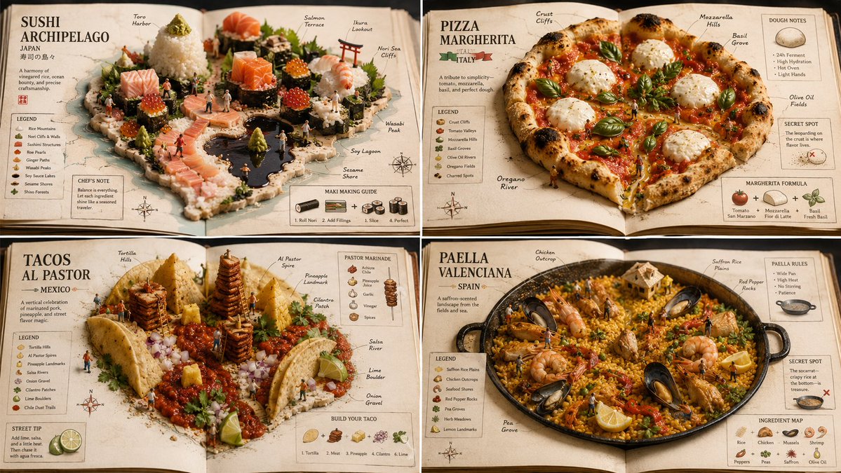 Food Atlas Prompt for International Dishes GPT Image 2 preview