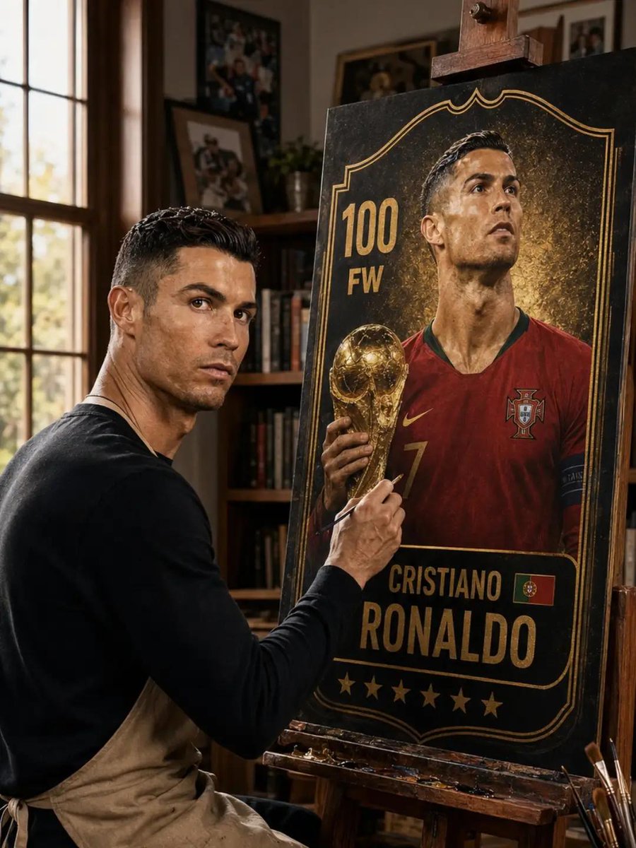 Football Icon Painting Premium Trading Card GPT Image 2 preview