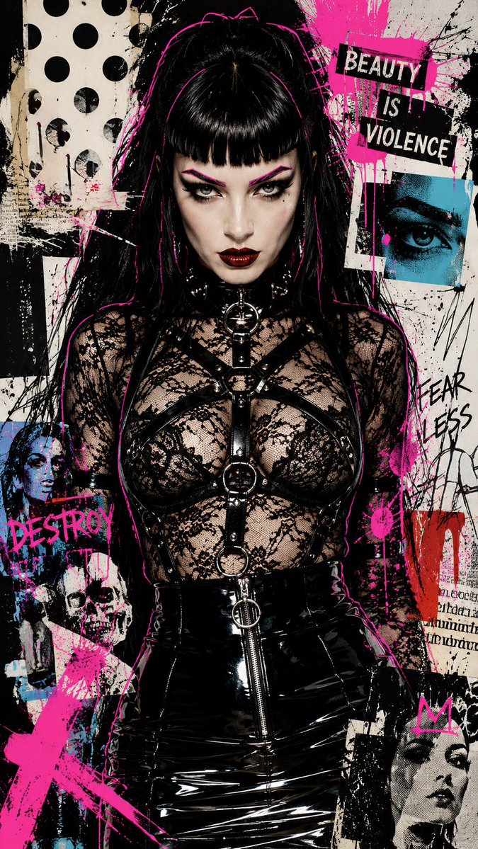 Gothic Femme Fatale Frontal Portrait GPT Image 2 preview