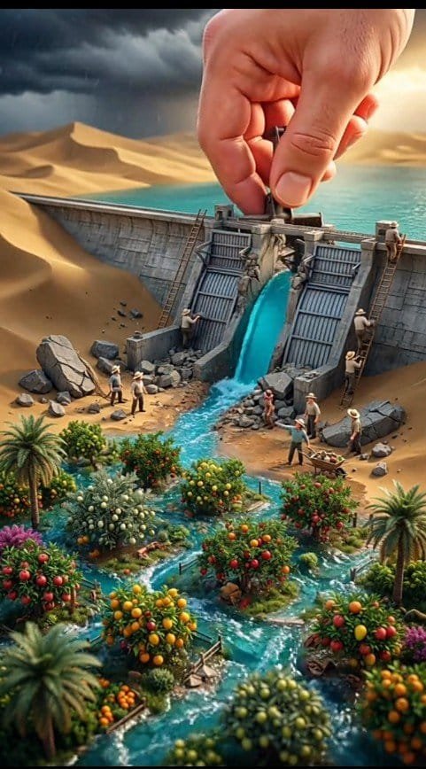 Gpt Image 2 Via Prompt Cinematic Miniature Dam GPT Image 2 preview