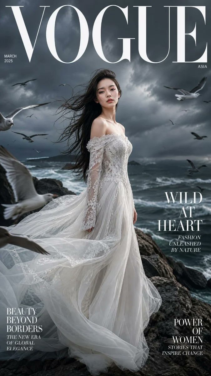 High-Fashion Magazine Cover on Coastal Rocks GPT Image 2 preview