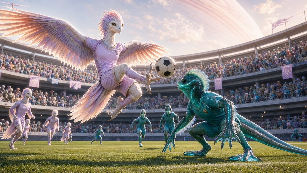 Intergalactic Football Worldcup: It'S Fun Watching Different Species GPT Image 2 preview