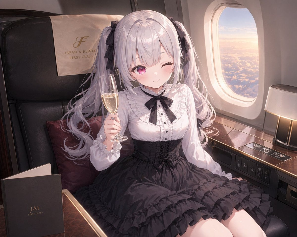 JAL First Class Cabin Interior GPT Image 2 preview
