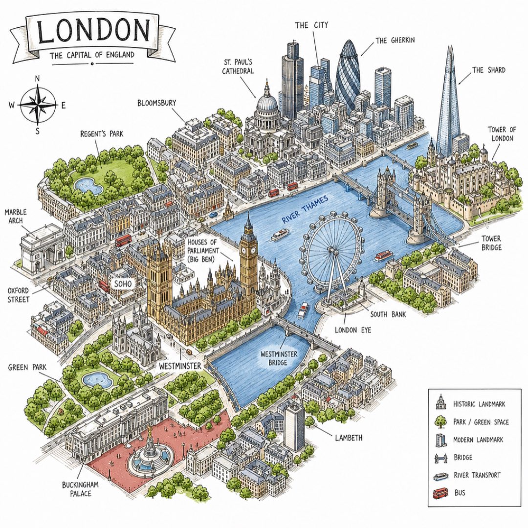 London Landmarks Map GPT Image 2 preview