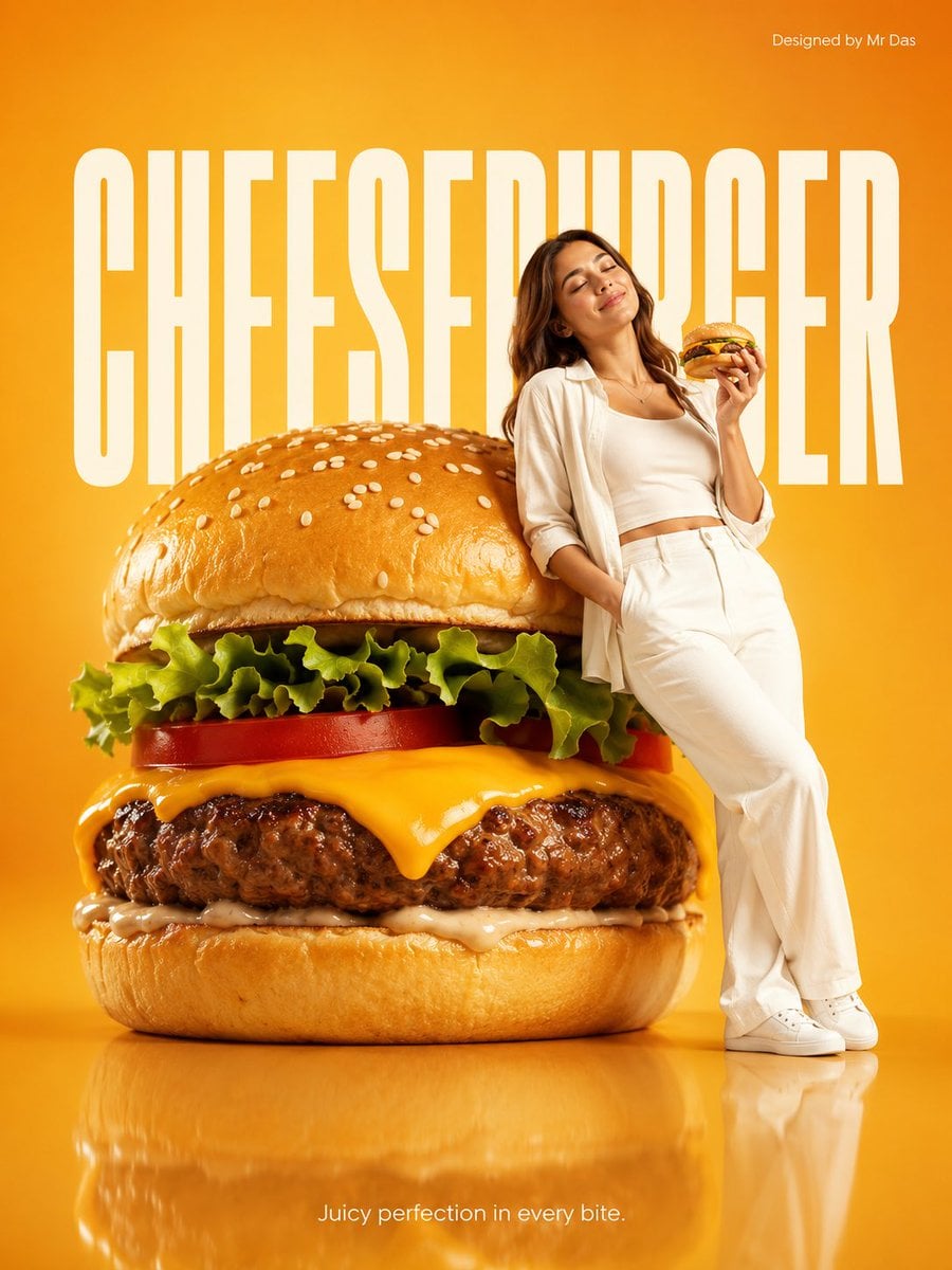 Minimalist Cheeseburger Ad Concept With Gpt Image 2 GPT Image 2 preview