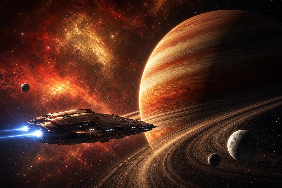 🧠Model: Gpt-Image-2 📷Prompt: A Lone Interstellar Vessel Glides GPT Image 2 preview