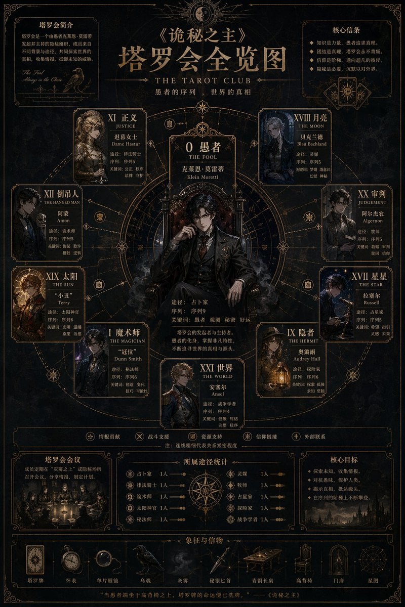 Occult Tarot Club Map GPT Image 2 preview