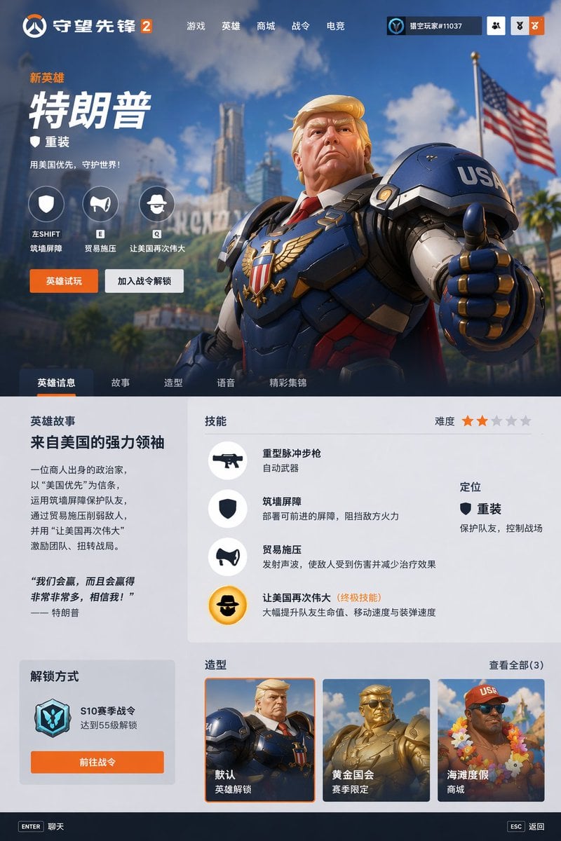 Overwatch Hero Concept Page GPT Image 2 preview