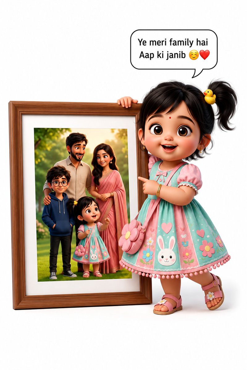 Pixar-style Girl with Duck Hair Clip GPT Image 2 preview