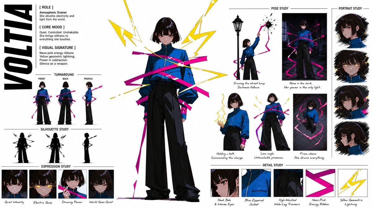 Premium High Fashion Character Concept Art Sheet GPT Image 2 preview