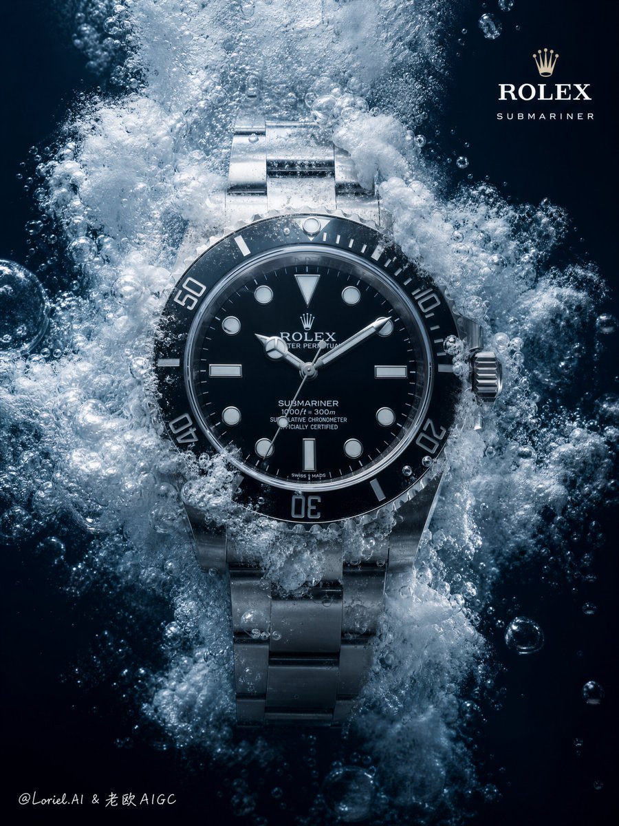 Rolex Submariner Laboratory Pressure Burst Poster GPT Image 2 preview