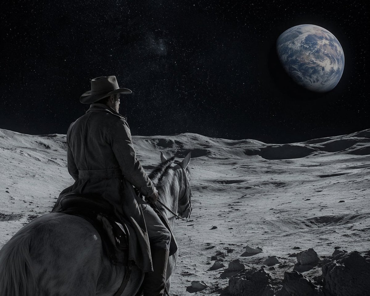 Sci-Fi Western Lunar Rider GPT Image 2 preview