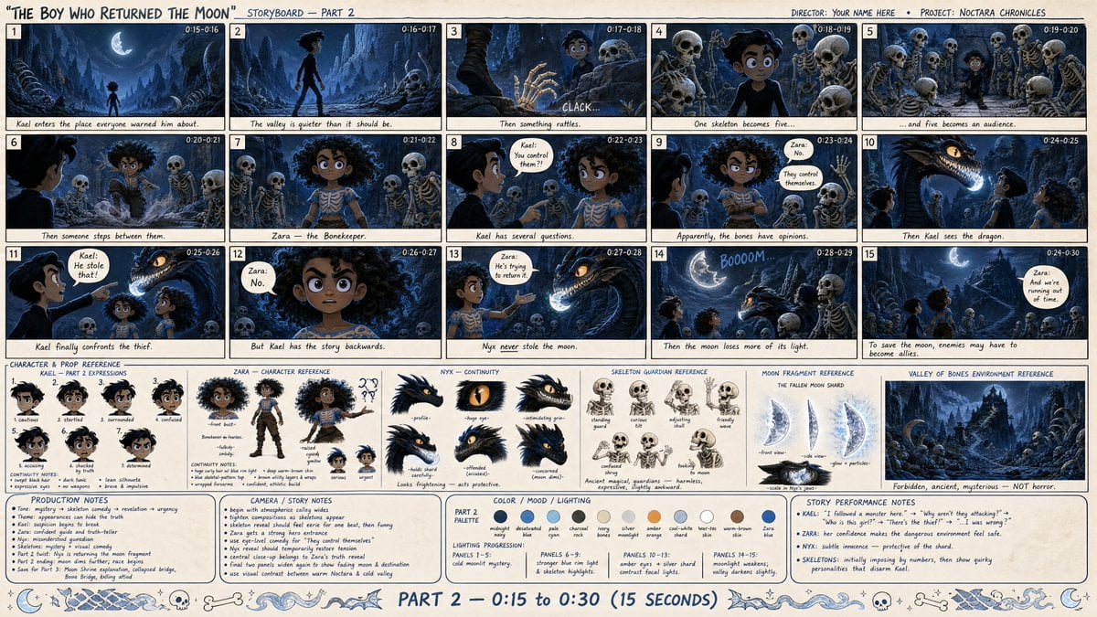 Second Storyboard Image Using Gpt Image 2 On GPT Image 2 preview