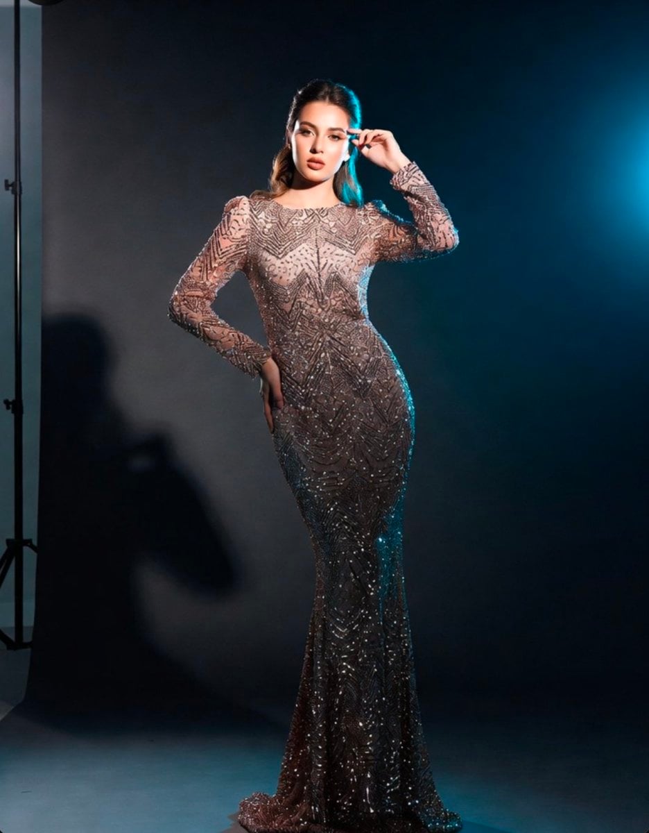 Studio Fashion Shoot in Sequined Gown GPT Image 2 preview