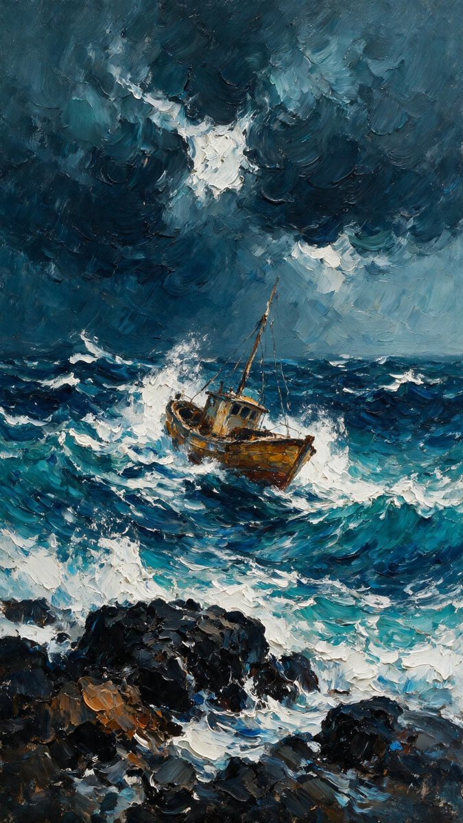 Two Moods Of The Sea. Storm And Silence GPT Image 2 preview