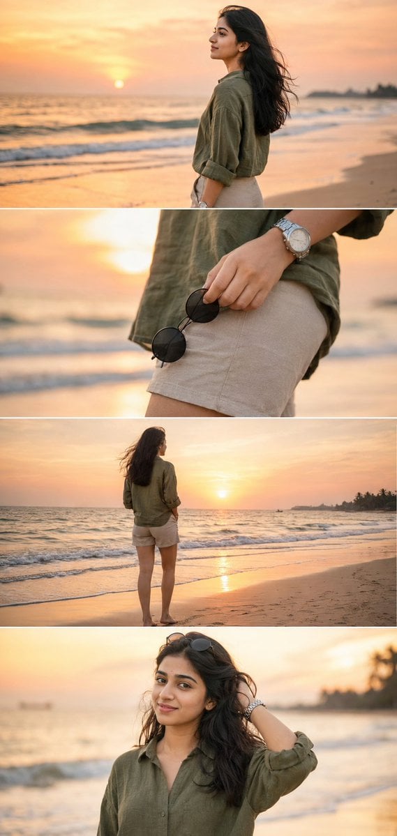 Ultra Realistic Beach Photoshoot Collage GPT Image 2 preview
