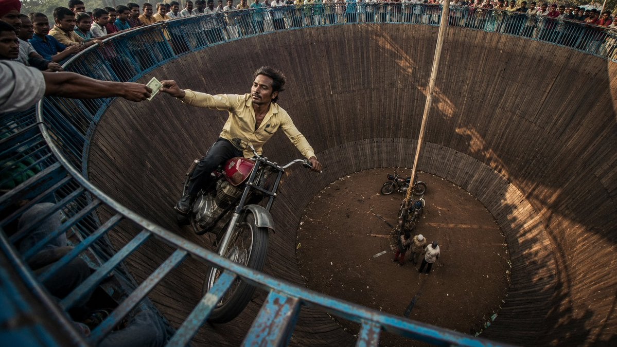Wall of Death Motorcycle Stunt Rider GPT Image 2 preview